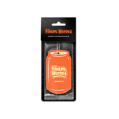 Foam Heroes - Auramatica, Мандарин и карамельный базилик подвесной ароматизатор