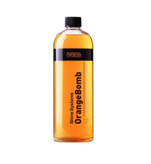 Shine Systems - OrangeBomb Shampoo, Автошампунь для ручной мойки, 750 мл