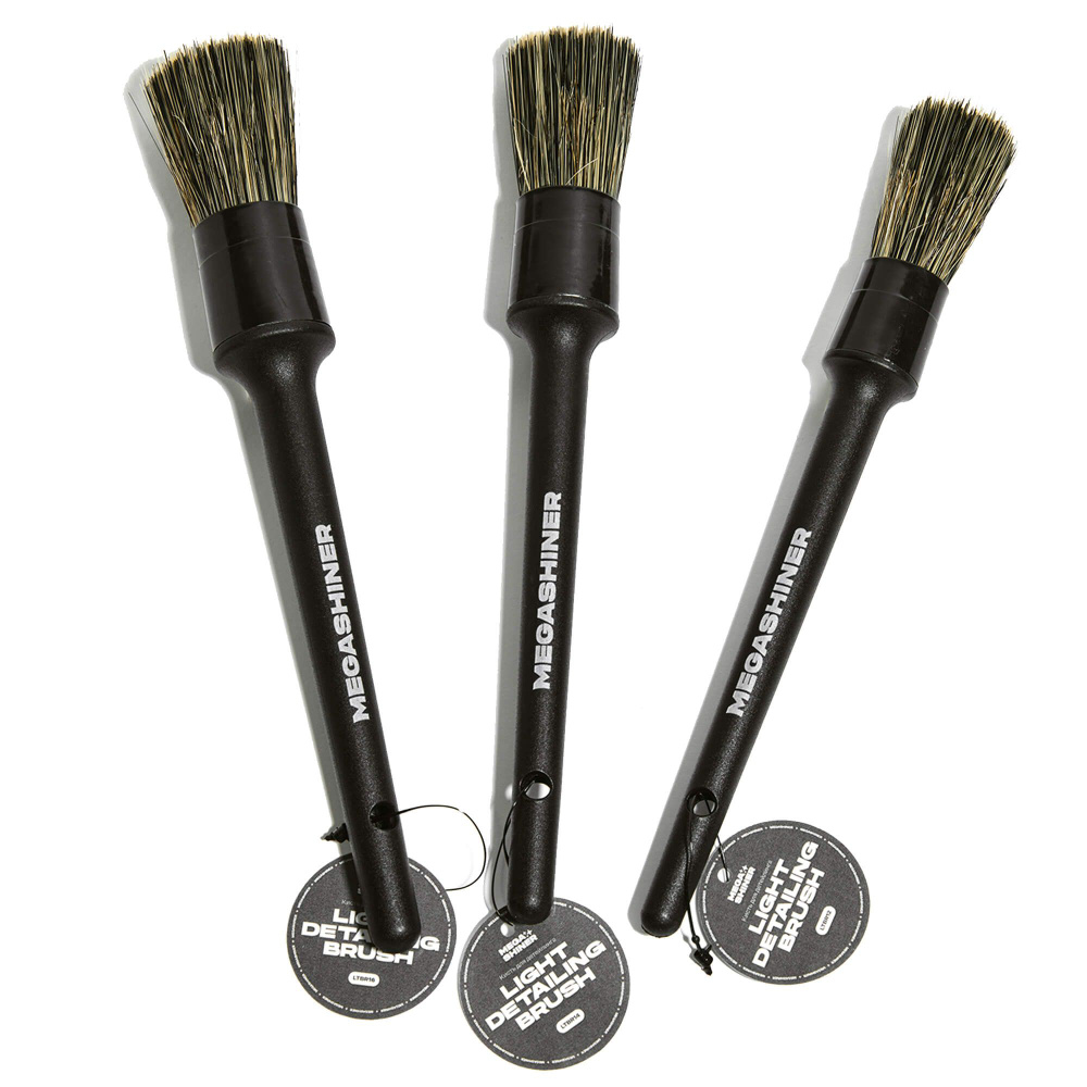 MegaShiner - Набор кистей для детейлинга с косметическим ворсом Full Brush Set Extra, 3шт