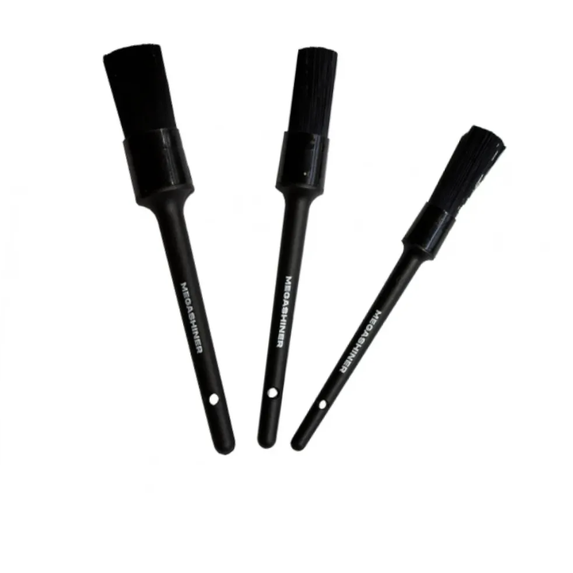 MegaShiner - Набор кистей с синтетическим ворсом PP Brush Set, 3шт
