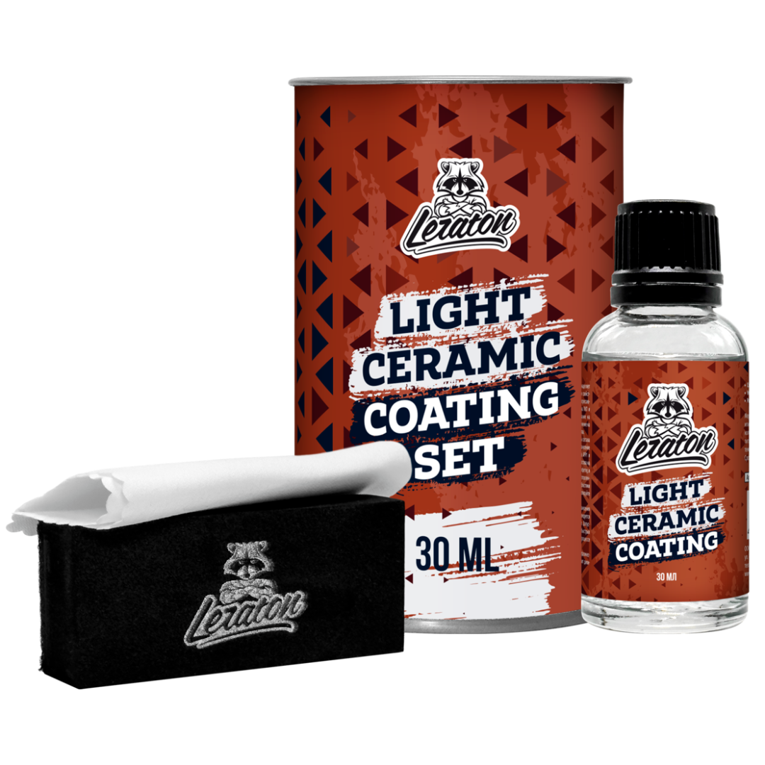 Leraton - LIGHT Ceramic Coating SET, Керамическое покрытие для кузова, 30мл
