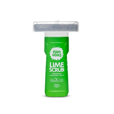 Foam Heroes - Lime Scrub абразивный очиститель стекол, флакон с фетровым аппликатором, 100мл